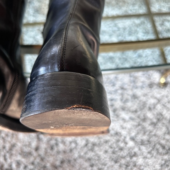 Ann Demeulemeester black and cognac leather riding boots size 6 (36.5) - Picture 10 of 16